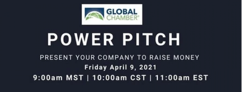 Image with text for Power Pitch